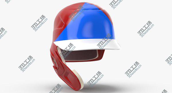 images/goods_img/20210312/Baseball Helmet C flap Red Blue Triangle 3D model/4.jpg